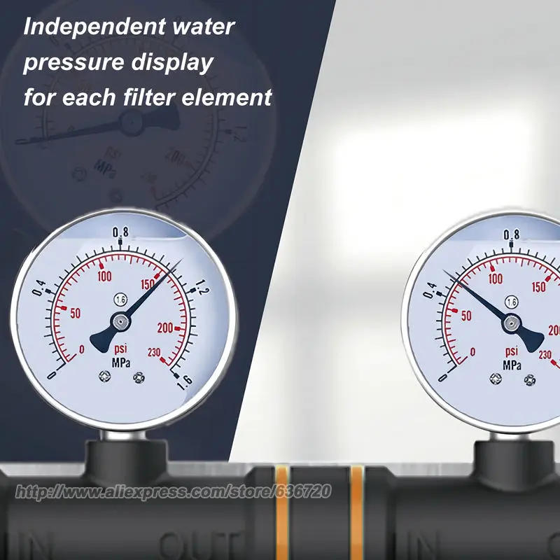 Description Picture 3 of item0.01Î¼m Ultra-Filtration Under Sink Water Filter System, Tankless 3-Stage High Capacity, Remove 99.99% Contaminants