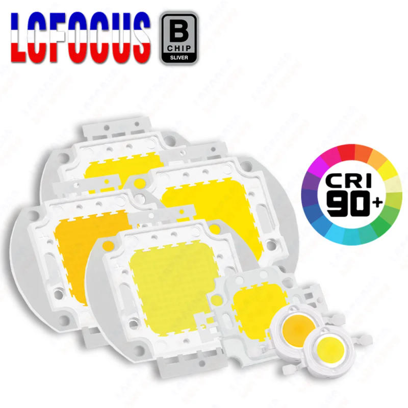 Description Picture 4 of itemCRI Ra 90 LED Chip 1W 3W 5W 10W 50W 100W Warm Natural Cool White COB Diodes Light Beads For Jewelry Landscape Photography Lamp