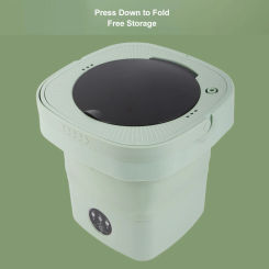 Portable Foldable Washing Machine High Speed Laundry Machine 6.5L Large Capacity Dehydrator US Plug 100‑240V