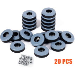 20Pcs Furniture Glides With Screws Furnitures Slider Pad Sliding Block Table Chair Leg Mat Floor Protector For Carpets Hard Wood