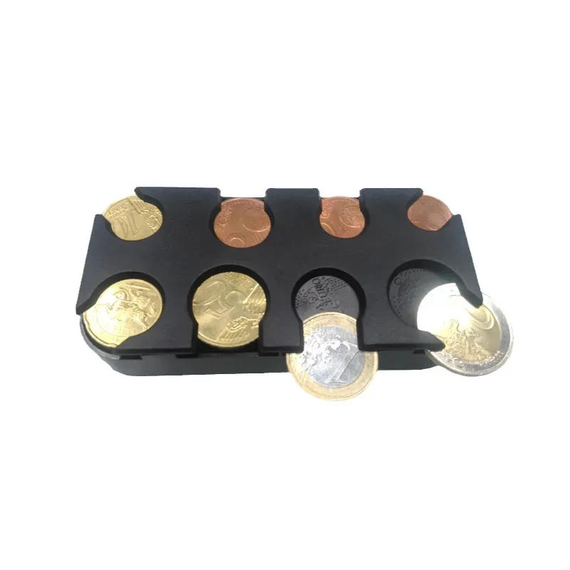 Description Picture 3 of itemEuro Coin Dispenser Plastic Coin Boxes Money Box Collection Wallet Storage Organizer Holder for Bus Car Coin Changer Holder