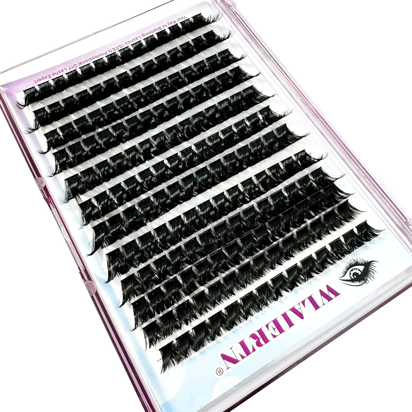 Description Picture 2 of item12Rows DIY 3D Fluffy Lash Clusters 160D/90D Thick Eyelash Clusters Wispy Individual Lashes 10-18mm Cluster Eyelash Extension