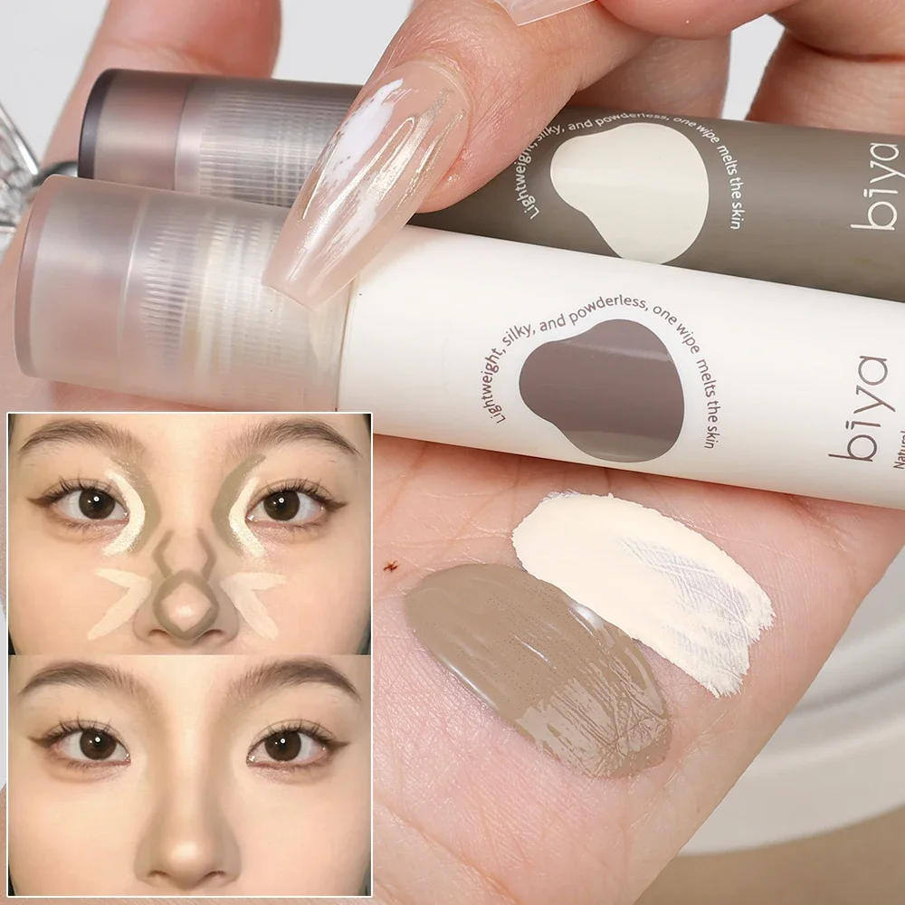 Description Picture 4 of itemLasting Brighten Face Concealer Contouring Liquid Makeup Natural Matte Contour Stick Cosmetics Grey Brown V-face Shaping Makeup