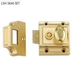 Retro Style Exterior Door Locks Zinc Alloy Indoor Anti-theft Wooden Doors Locks Golden Multiple Safety Door Lock Home Hardware