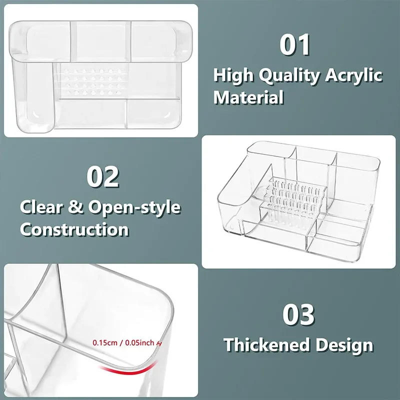 Description Picture 5 of itemNail Drill Holder 28 Holes Nail Drill Machine & Bits Storage Box Nail Drill Machine & Bits Storage Box for Nails Tools Organizer