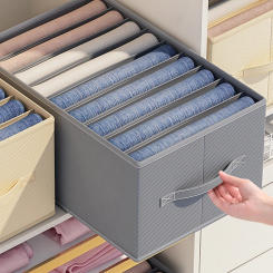 Folded Pants Organizer Cabinets Drawers Socks Clothes Storage Box Closet Organizer For Underwear Pants Storage Box With PP Board