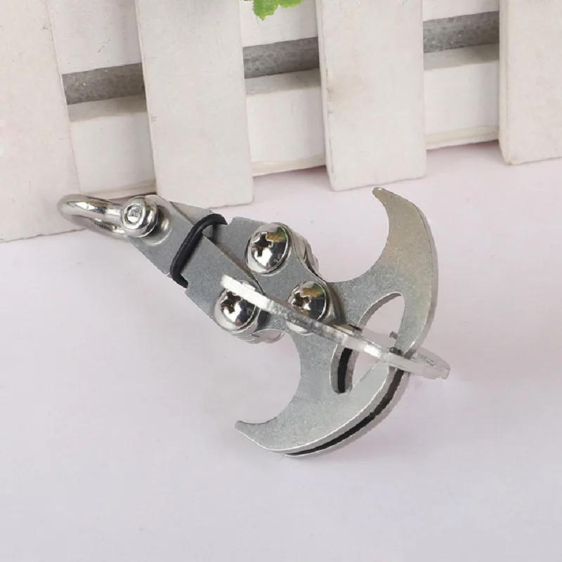Description Picture 6 of itemFolding Gravity Grab Hook Outdoor Rock Climbing Rescue Claw Survival Mountaineering Hook Tool Multifunctional Stainless Steel