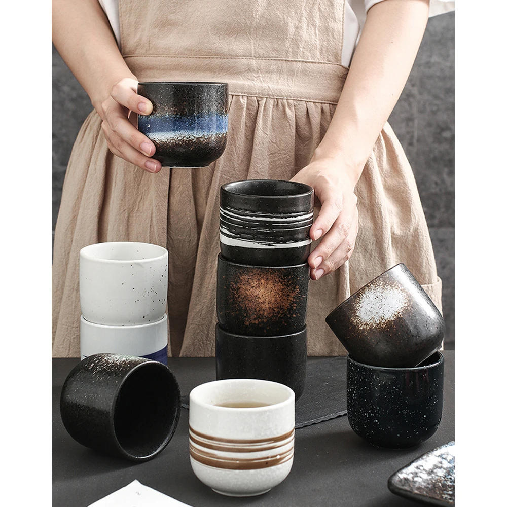 Description Picture 4 of item200ml New Coffee Cups Ceramics Mugs Beer Tea Mug Whiskey Glass Drinkware Cup Ceramic Latte Specialized Coffee