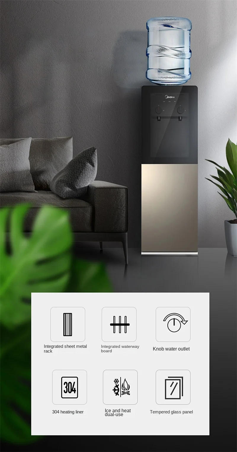 Description Picture 3 of itemWater Dispenser Home Office Bottled Water Vertical Refrigeration Heating Dual Use Full Automatic Intelligent Small Water Cooler