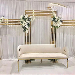 3PCS Wedding Party Flower Wall Arch Frame Welcome Sign Flag Stand Home Screen Door Birthday Baby Shower Dessert Backdrops Decor