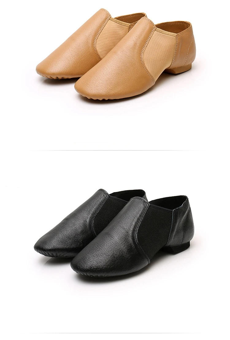 Description Picture 6 of itemGenuine Leather Jazz Dance Shoes Children Shoes for Men and Women Salsa Dance  Neo Arch Slip on Jazz Shoes Ballet Belly