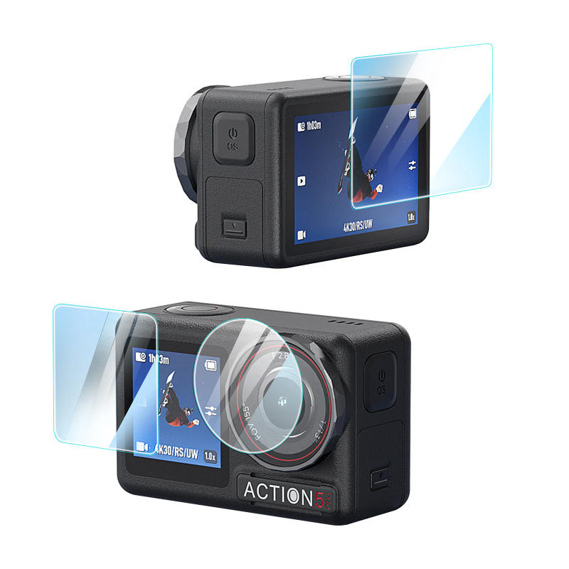 Description Picture 2 of itemFor DJI Osmo Action 5 Pro Tempered Glass Front Rear Screen Protector Lens Protective Film for DJI Action 5 Pro Camera Accessorie