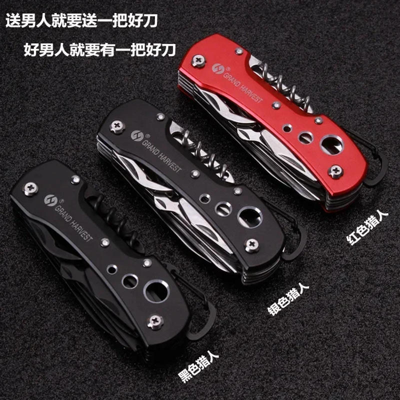 Description Picture 3 of itemNewest Functional Swiss 91mm Folding Knife Stainless Steel Multi Tool Army Knives Pocket Hunting Outdoor Camping Survival Knives