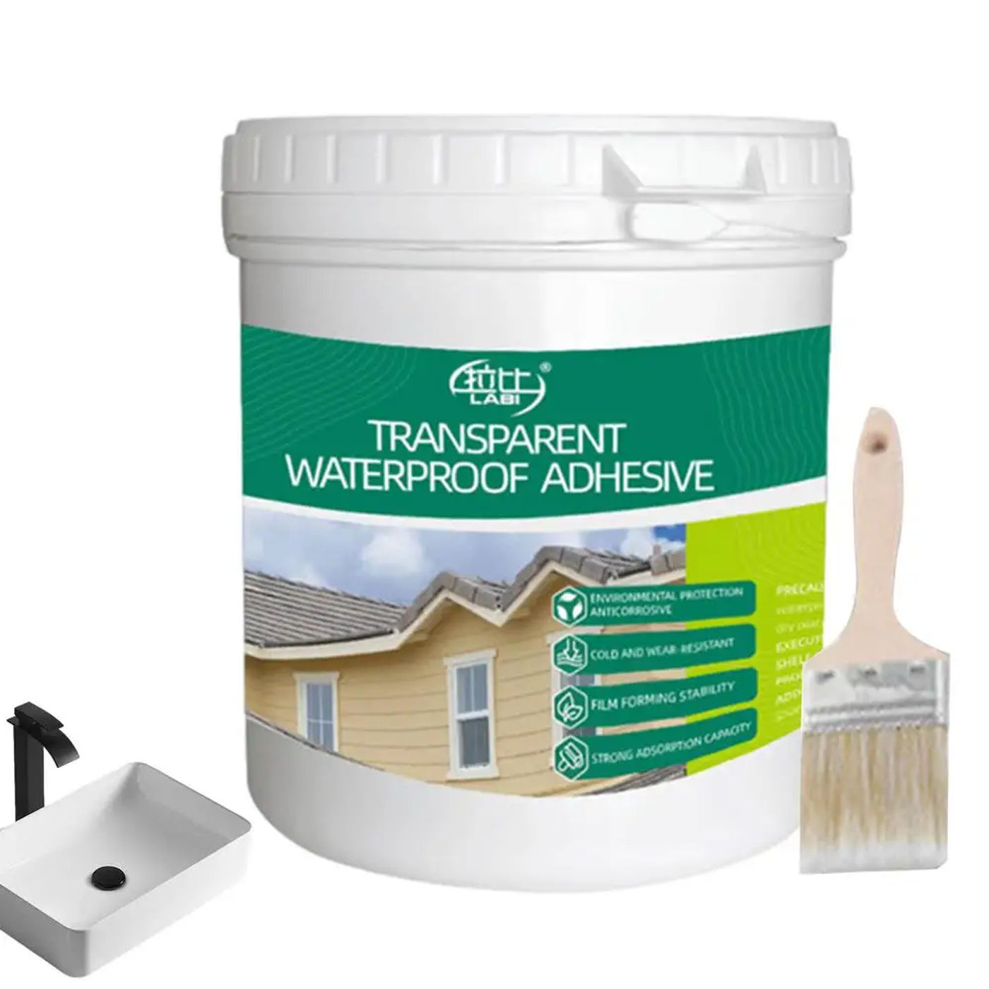 Description Picture 6 of itemTransparent Waterproof Glue Sealer Coating Agent For wall Leak-proof Paint Floor Tile Waterproof Material Invisible With Brush
