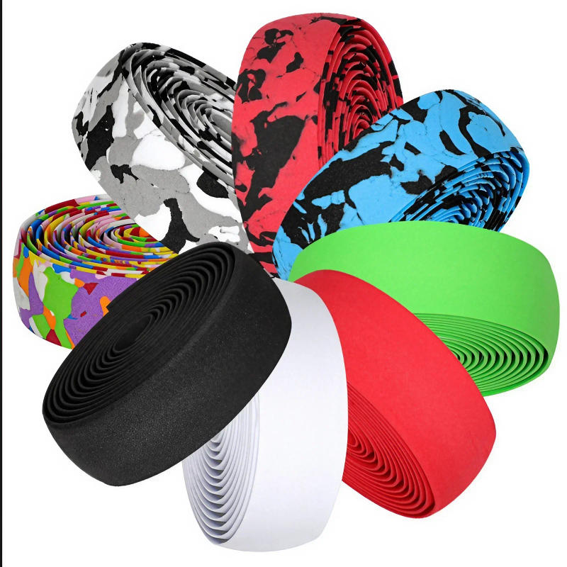 Description Picture 3 of itemHigh Quality Cycling Handlebar Tape Rubber Grips for Road Bike 2 Bar Plugs Sports Bicycle Accessories