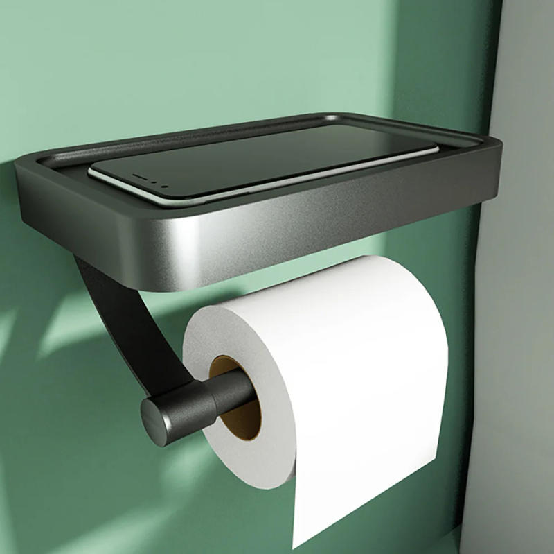 Description Picture 6 of itemToilet Paper Holder Storage Rack Bathroom Wall Roll of Paper Phone Storage Kitchen Towel Placement of seasoning bottles