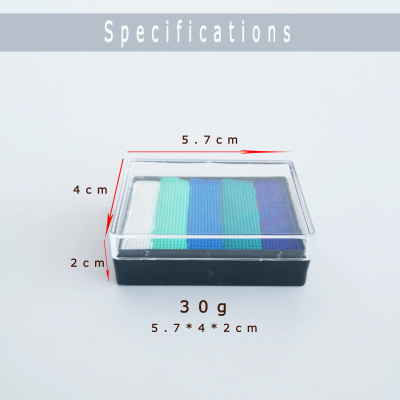 Description Picture 3 of item30g Face Painting Split Cake Water Based Eyeliner Face Painting Body Art Paint For Kids Party Holiday Makeup