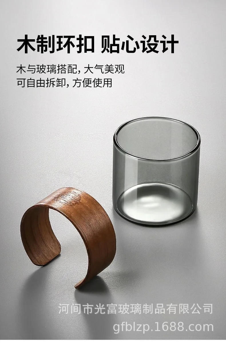 Description Picture 4 of itemHigh Borosilicate Glass Tea Infuser Cup - Heat-Resistant Single-Layer Glass Tumbler for Office Use with Tea Separation