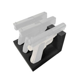 Practical EVA Foam Handgun Storage Rack 3 Slot Display Stand Handgun Cabinet Organizers Handgun Protective Holsters
