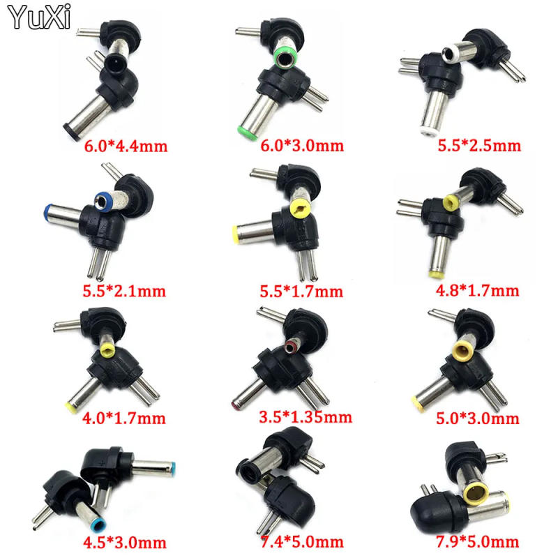 Description Picture 2 of item1PCS Universal AC DC 2 Pin Charger Tip Power Adapter Notebook Laptop DC Power 6.3*3.0/6.0*1.4/5.5*2.5/5.5*2.1/5.5*1.7mm Plug