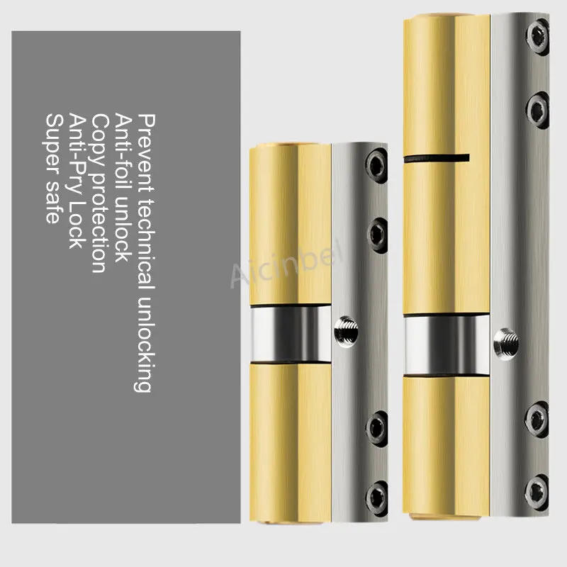 Description Picture 5 of itemSuper C grade, Anti-theft copper Lock Cylinder,Universal,Anti-Pry Lock Anti-technology cracking,Security door Lock 8PCS Keys