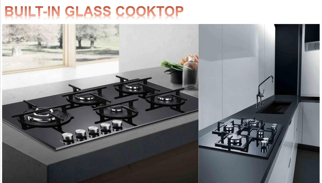 Description Picture 2 of itemGas StoveBuilt-in 3 Burners Tempered Glass Gas Stove Built-in Gas Hob