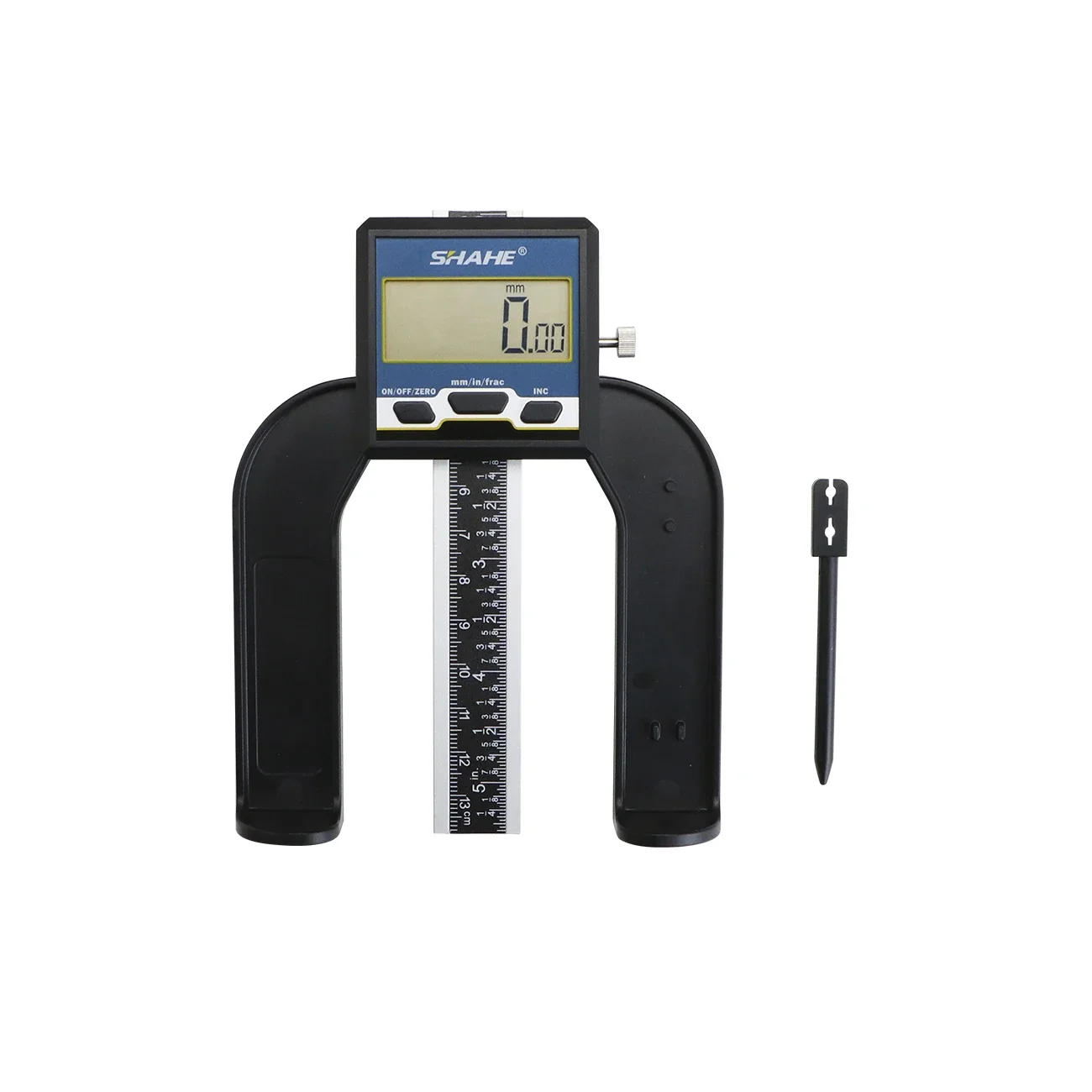 Description Picture 5 of itemSHAHE 0-80mm 3 1/8 inch Digital Depth Gauges Height Gauge With Magnetic Base Woodworking Ruler for Router Table