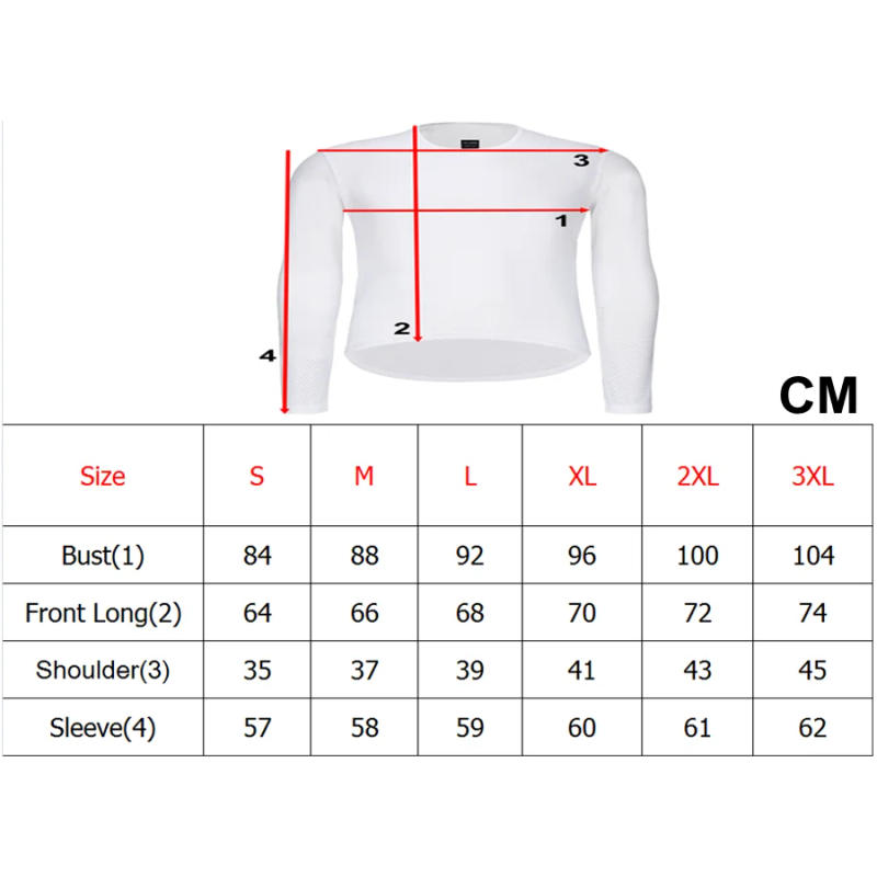 Description Picture 2 of itemRFMTB Cycling Base Layer Men Long Sleeve Bike Sports Shirt Bicycle Underwear Racing Bicycle Shirt MTB Clothing Breathable