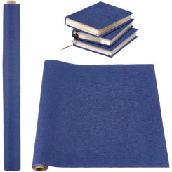 1 Bag 39.4x16.9 Inch Self-adhesive Book Binding Cloth Prussian Blue Bookcover Fabric for Book Binding Scrapbooking Album