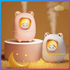 Air Humidifier Cartoon Essential Oil Perfume With Night Light Usb Recharging Cut Air Humidifier For Home Office Bedroom