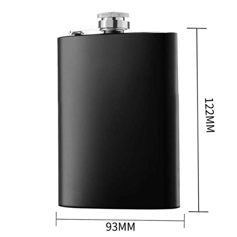Description Picture 6 of item6/8oz Stainless Steel Hip Flask Pocket Hip Flask Alcohol Whiskey Jug Wine Bottle Portable Outdoor Portable
