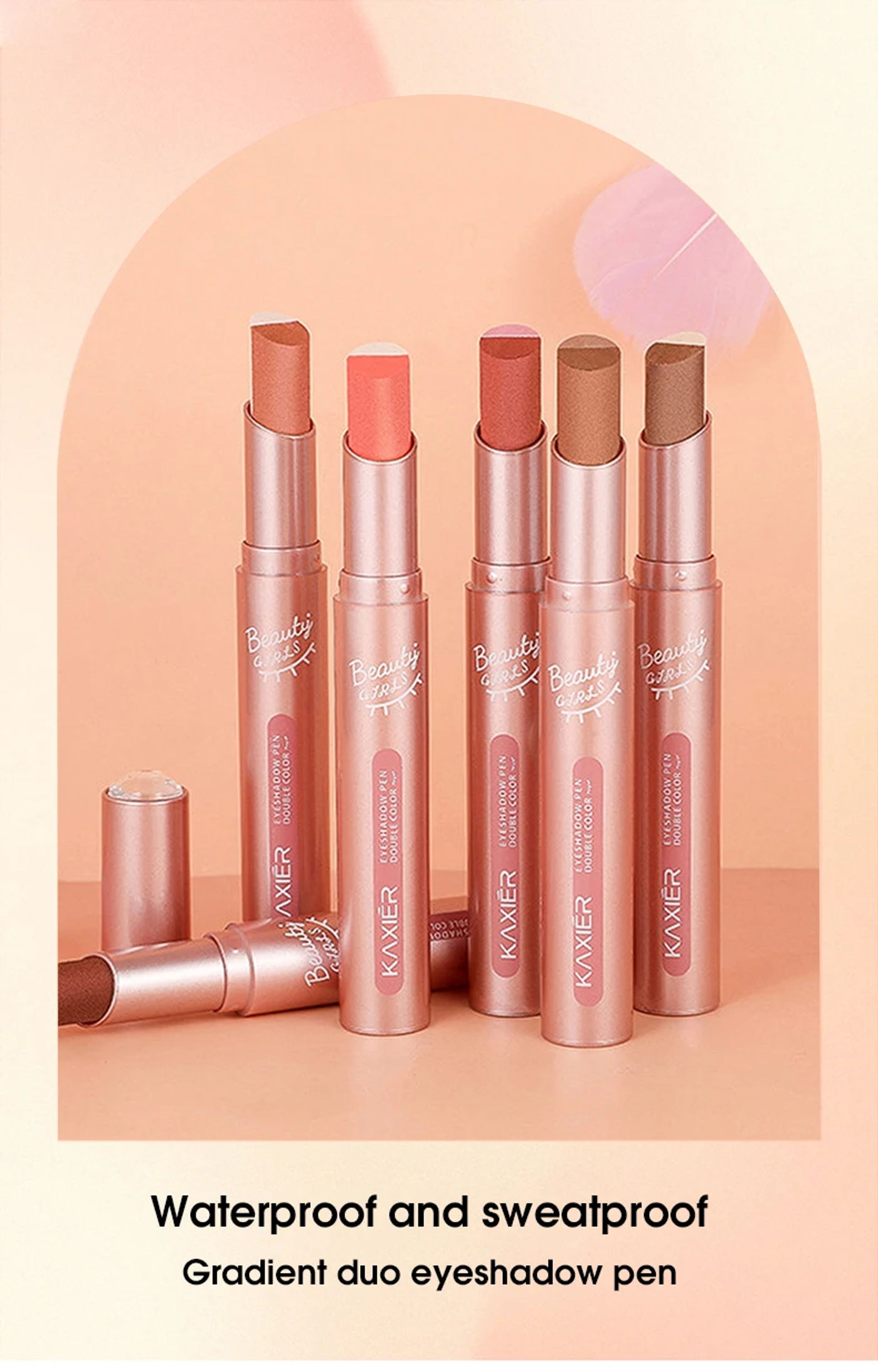 Description Picture 2 of itemWaterproof Double Color Eye Shadow Stick - Gradient, Sweat-proof, and Smudge-proof Makeup Tool for Easy and Long-lasting