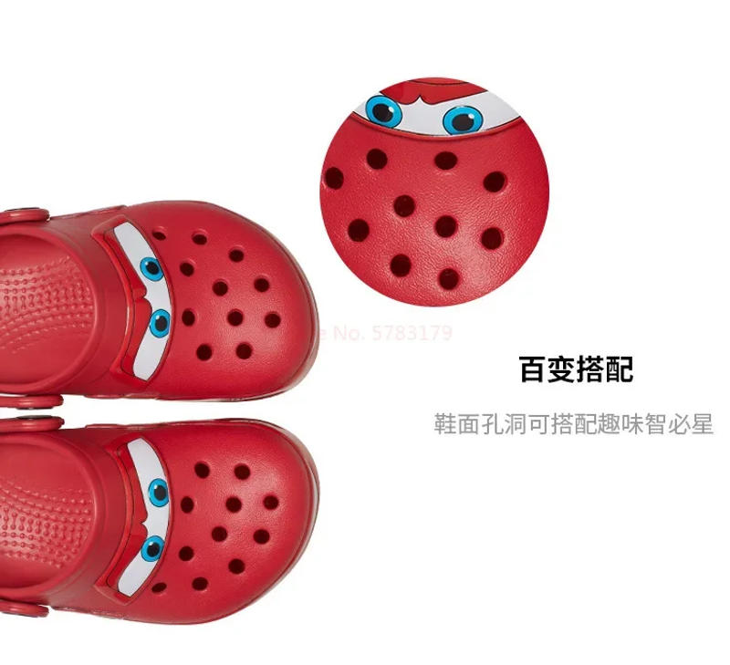 Description Picture 5 of itemDisney Lightninged Mcqueens Pixar Cartoon Solid Waterproof Slippers Fit Ages 0-8 Children Outdoor Sandals Breathable EVA Shoes