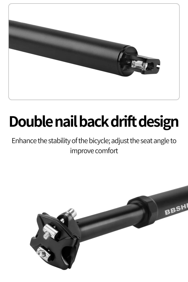 Description Picture 6 of itemBBSHD Bike Dropper Seat Post 30.9/31.6/27.2x425mm Internal Routing Cable Remote Wire Control Lift Seat Tube Mtb Seatpost