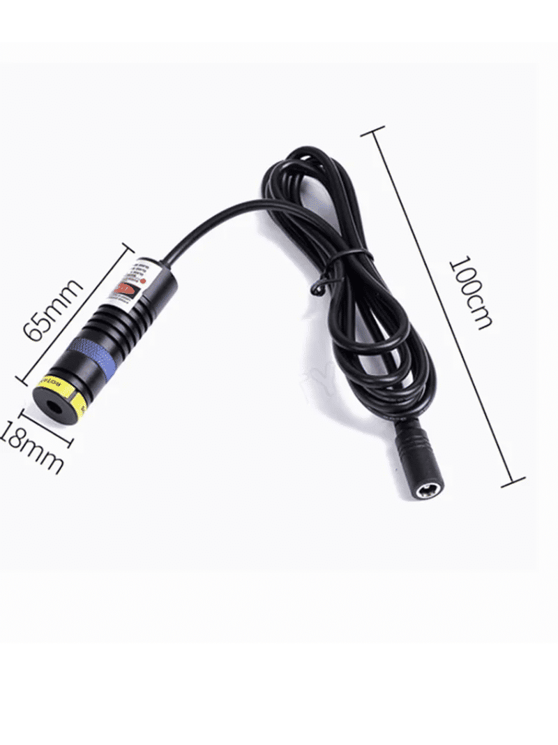 Description Picture 2 of itemAdjustable Focus Blue Purple 405nm 10/50/80/100/150/200mm Dot/Line/Cross Industrial Laser Module 18 * 65mm
