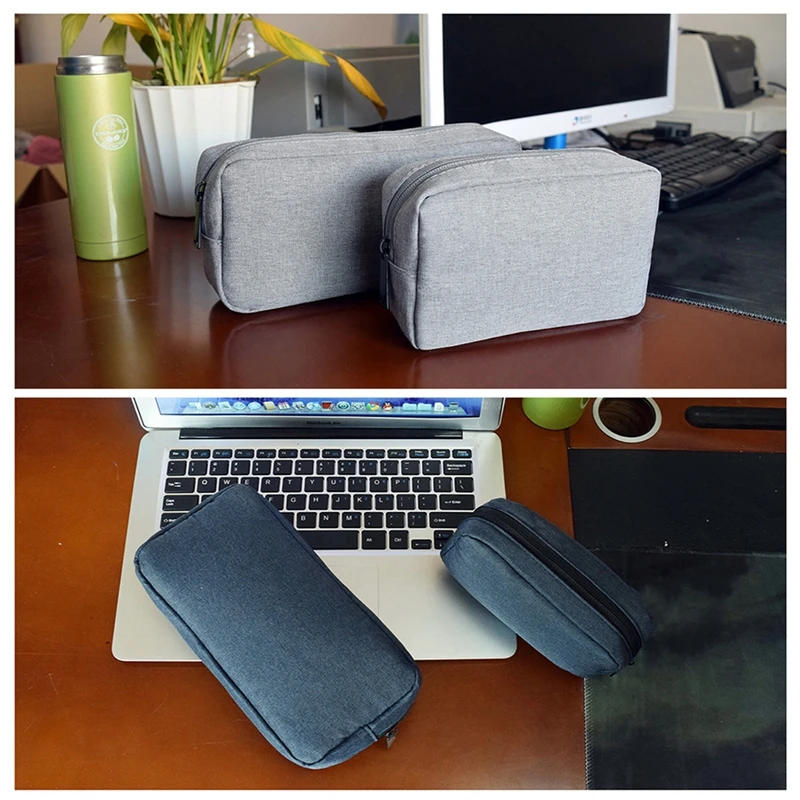 Description Picture 2 of itemDigital Portable Organizer Case for Headphones Travel Closet Storage Bag Zipper Accessories Charger Data Cable USB Bag