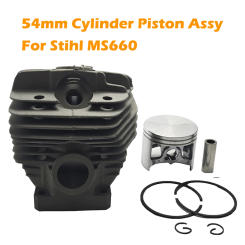 54mm Chainsaw Cylinder Piston Assembly for Stihl MS660 MS 660 066 Big Bore Chainsaws Spare Parts Garden Tools