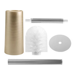 Stainless Steel Toilet Brush And Holder - Toilet Bowl Cleaner Brush Set For Bathroom Toilet