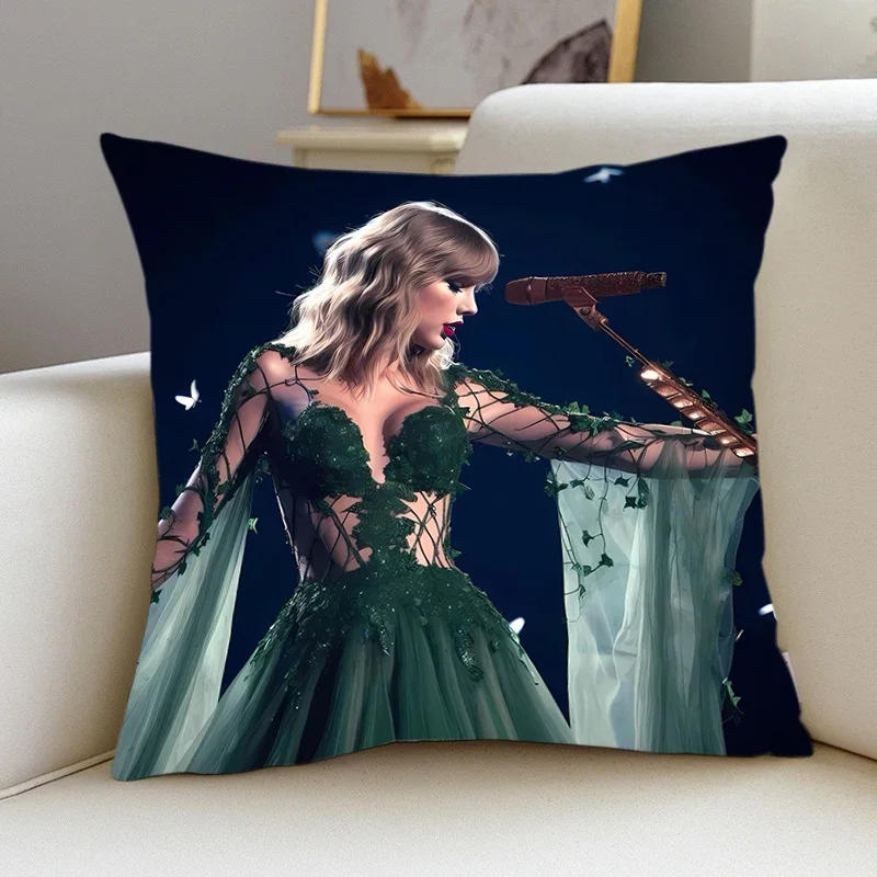 Description Picture 4 of itemSlips Pillow Covers Bedding Comfortable Cushion Good For Sofa Home T-Taylors S-Swifts High Quality Pillow Cases Singer