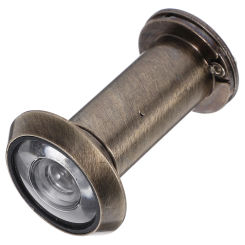 Anti-theft Door Peephole Viewer Plate Wooden Olive Green Zinc Alloy for Apartments