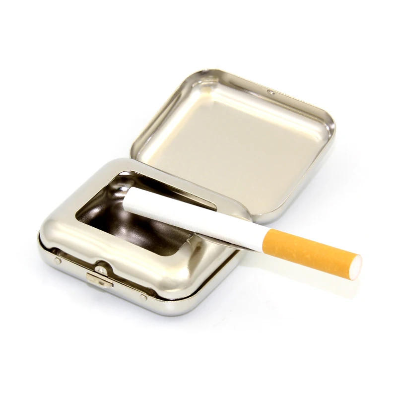 Description Picture 4 of itemFashion Pocket Ashtray With Lids Outdoor Portable Ashtray Bar Hotel Home Ashtray