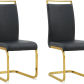 Black With Gold Leg