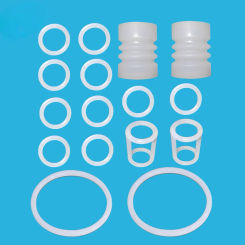 O Silicone Sealing Rings Corrugated Sleeve H Shaped Gaskets Mixed Pack Ice Cream Maker Parts For BQL Soft Serve Machines 16 PCS