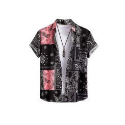 Men's Shirt Summer Casual Fashion Short Sleeved Shirt For Men Loose Breathable Hawaiian Shirt Man Casual Men's Clothing Top