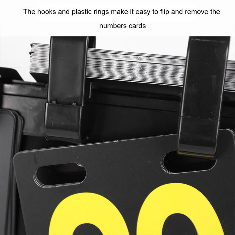 Description Picture 4 of item6 Digits Flip Scoreboard Tabletop Score Flipper Football Flip Score Keeper Triangular Base Design Hot Sale For Basketball Ping P