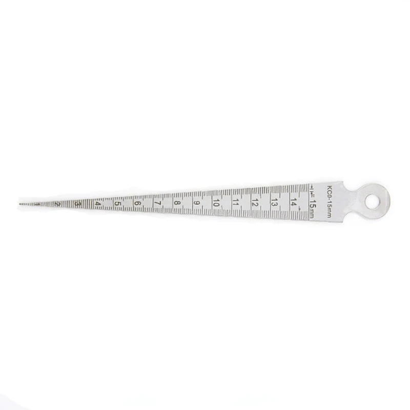 Description Picture 4 of item1-15mm Wedge Feeler Gauges For Measurement Clearance Ruler Gap Ruler Filler Gauge Measuring Probes Thickness Meter Steel Ruler