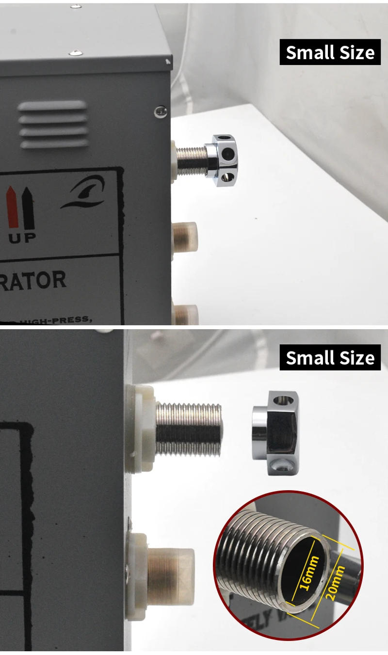 Description Picture 4 of itemStainless Steel Steam Nozzle Sauna Accessory Shower Steam Generator Steam Outlet G1/2  G3/4 Size