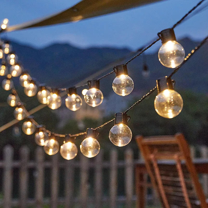 Description Picture 5 of itemHighlight Solar Transparent Ball LED String Lights Outdoor Garden Holiday Decoration Waterproof Lights Lamps Home Balcony 722