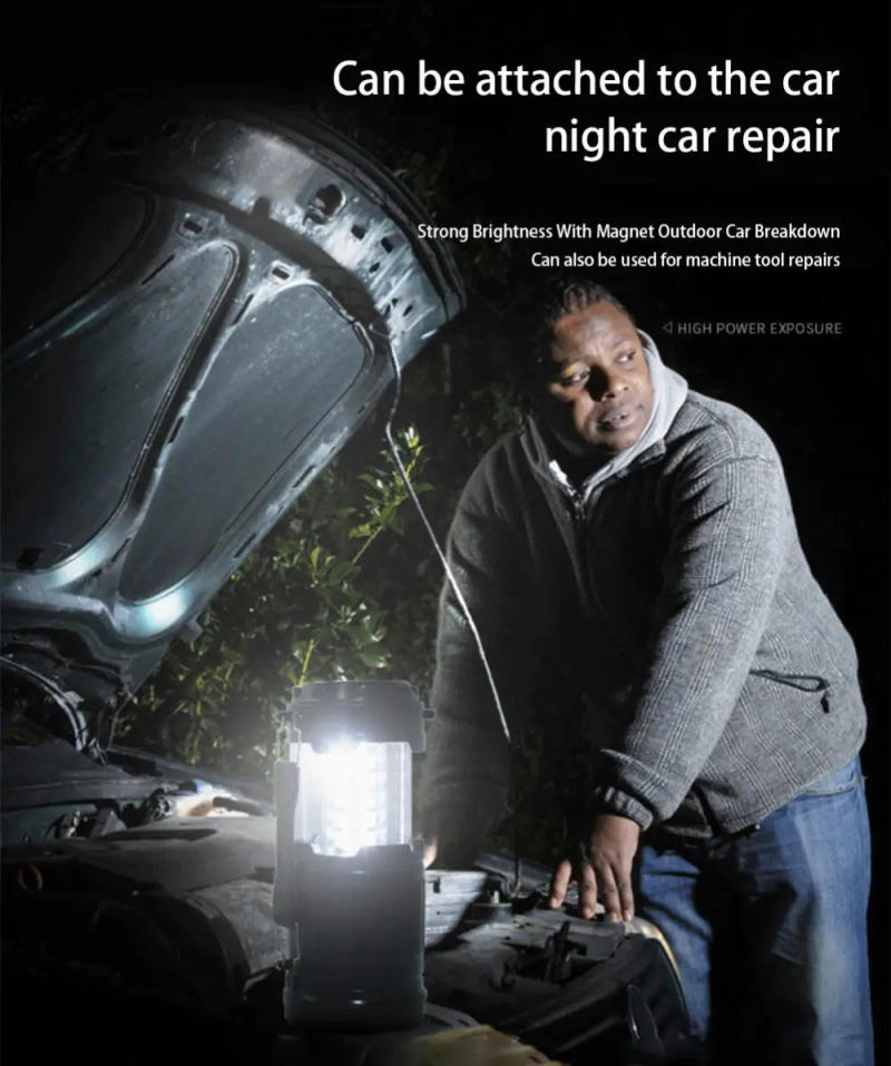 Description Picture 6 of itemMini COB Tent Lamp LED Portable Lantern TelescopicTorch Camping Lamp Waterproof Emergency Light Powered By Working Light Without