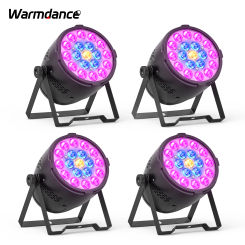 4PCS/SET 19x15W 4-in-1 LED Lights RGB Focused Bright LED Par Light Stage Light Effect Projector for DJ Disco Party Wedding Club